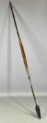 AFRICAN ISIJULA THROWING SPEAR, steel double ends, 116cms (l) Provenance: deceased estate Conwy