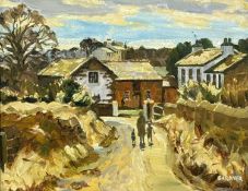 ‡ KEITH GARDNER (b. 1933) oil on board - entitled verso 'Lower Thingwall Lane', signed lower