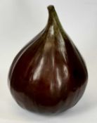 VEDA HALLOWES (b. 1941) limited edition (9/9) bronze sculpture - 'Ripe', 15cms (h) Provenance: