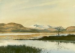 ‡ ROB PIERCY (Welsh, b. 1946) colour print - 'Snowdon from the South', signed and titled in