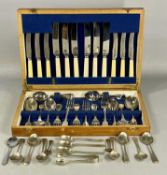 OAK CASED CANTEEN OF CUTLERY Provenance: private collection Denbighshire