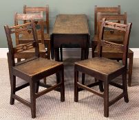 FURNITURE PARCEL, comprising oval gateleg dining table, 70 x 44 x 132 x 113cms?; four farmhouse