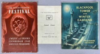 COLLECTION OF TV & THEATRE EPHEMERA with autographs, including Eamonn Andrews, etc. Provenance: