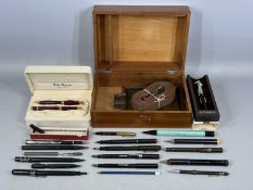 COLLECTION OF VINTAGE & LATER PENS, including Swan Provenance: private collection Conwy