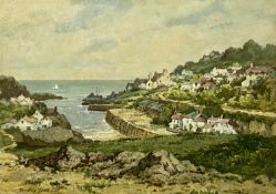‡ CHARLES DUDLEY TENNANT (British, 1866-1952) watercolour - Amlwch Harbour, Anglesey, signed lower