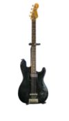 SHAFTESBURY ELECTRIC GUITAR, black finish with cream trim, steel adjustable neck, no. 1003626, in