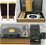 AUDIO EQUIPMENT, Thorens TD 160 turntable, Alba portable record player with detachable speaker, pair