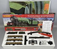 HORNBY OO GAUGE ELECTRIC TRAIN SET, The Flying Scotsman R1167, with locomotive, tender, three