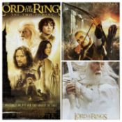 THREE ORIGINAL MOVIE POSTERS ON GLOSSY PAPER, 'The Lord of the Rings: The Two Towers' and two 'The