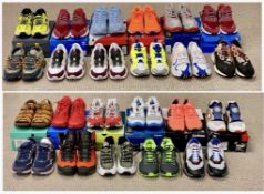 TWENTY-THREE PAIRS OF TRAINERS, sizes 9-11½, Adidas, Nike, New Balance, Rebok, Puma, Karrimor, etc.,