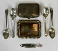 SILVER COLLECTABLES, George V silver cigarette case, Joseph Gloster, Birmingham 1913, 17.5 x