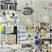 LARGE COLLECTION OF STAMPS, loose and in albums, first day covers, etc. Provenance: private