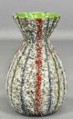 ITALIAN LAVA VASE, c. 1960s, waisted design, initialled 'FF Italy' to base, 15cms (h) Provenance: