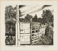 ‡ LESLIE JONES (Welsh 20th Century) limited edition (1/8) etching - entitled 'Vatican from