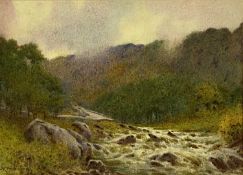 ‡ JOHN ABERNETHY LYNAS GRAY (British, 1869-1940) watercolour - entitled verso 'A Wet Morning Near