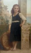 WILLIAM ADOLPHE BOUGUEREAU (1825-1905) colour print - 'La Fille du Pêcheur', 99 x 57cms