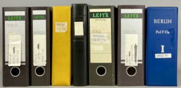COLLECTION OF GERMAN ERSTTAGSBLATT SONDERPOSTWERTZEICHEN, 1980s, contained in seven binders
