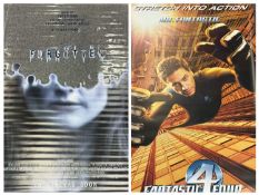 TWO ORIGINAL VINYL MOVIE POSTERS, 'The Forgotten', 204 x 132cms and 'The Fantastic Four', 180 x