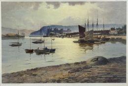 WARREN WILLIAMS limited edition (277/850) colour print - Conwy, published by North Wales Fine Art