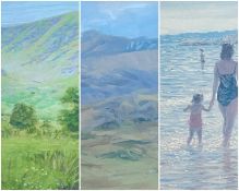 ‡ STEPHEN JONES (1959-2017) watercolour (a pair) - Snowdonia landscapes, both signed, the larger