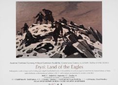 ‡ SIR KYFFIN WILLIAMS RA (1918-2006) exhibition poster for Royal Cambrian Academy - 'Eryri, Land