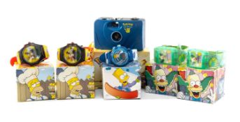 ASSORTED NOVELTY 'THE SIMPSONS' WRISTWATCHES, boxed, together with Pokémon instamatic camera,