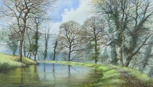 ‡ PAUL WESTON watercolour - entitled verso, 'Glimpse of the Folly', signed, dated verso 2000, 31 x