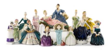 ROYAL DOULTON FIGURINES including 'Hurdy-Gurdy' HN2796, 'Lisa' HN2317, 'Elyse' HN2429, 'The Last