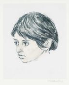 ‡ SIR KYFFIN WILLIAMS RA print - portrait of Tehuelche child, Norma Lopez, fully signed in pencil,