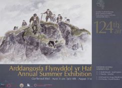 ‡ SIR KYFFIN WILLIAMS RA (1918-2006) exhibition poster for Royal Cambrian Annual Exhibition, 41 x