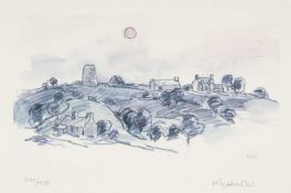 ‡ SIR KYFFIN WILLIAMS RA limited edition (261/750) colour lithograph - entitled verso 'Glanrafon',