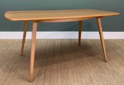 MID-CENTURY ERCOL WINDSOR PLANK DINING TABLE, model 382, gold label, natural finish, 71 (h) x 153 (