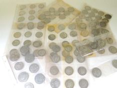 ALBUM OF PRINCIPALLY FAKE & REPRODUCTION FOREIGN COINS, mostly magnetic, sold as a study