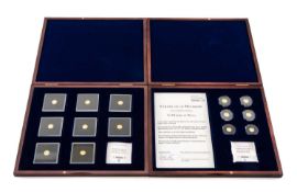 TWO DIANA PRINCESS OF WALES GOLD COIN SETS, comprising 'PORTRAITS OF A PRINCESS' 8-COIN SET, 2015,