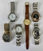GROUP OF GENTS' WRISTWATCHES, including Sekonda 50 metres with stainless steel case and bracelet,