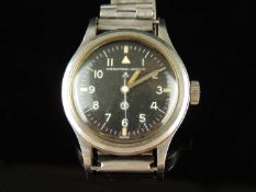 INTERNATIONAL WATCH CO. MILITARY ISSUE MK XI PILOT'S WRISTWATCH, circa 1952, black 28mms dial,