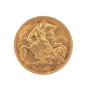 EDWARD VII GOLD HALF SOVEREIGN, 1910, 4.0g Provenance: deceased estate Gwent