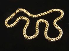 9CT GOLD CURB-LINK NECKLACE, 46cms (l), approx. 10.5g Provenance: private collection Cheshire