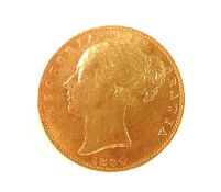 VICTORIA SOVEREIGN 1864, Young Head (EF), 7.98g Provenance: private collection Cheshire