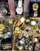 LARGE ASSORTMENT OF WRISTWATCHES & POCKET WATCHES Provenance: deceased estate Conwy