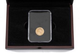 GEORGE V 1925 DATED GOLD SOVEREIGN, 1949-51 restrike, encapsulated with Westminster Mint COA and