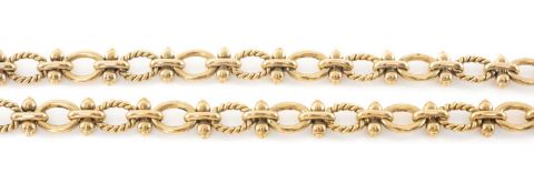 9CT GOLD MULTI-LINK NECKLACE, stamped '375', 87.4g Provenance: deceased estate Carmarthenshire