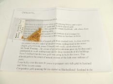 RARE SCOTTISH GOLD FLAKES, 10.4g, with British Gold Panner Association provenance Provenance: