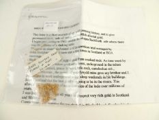 RARE SCOTTISH PERTHSHIRE GOLD FLAKES, 10.4g, with British Gold Panner Association provenance