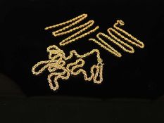 9CT GOLD SCRAP NECKLACES, all damaged, gross weight approx. 6.5g Provenance: private collection