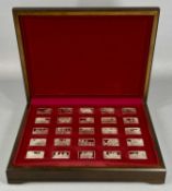 CASED SET OF 25 SILVER INGOTS, 'Elizabeth our Queen' Provenance: deceased estate Conwy