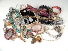 ASSORTED MODERN COSTUME JEWELLERY including ladies' Citizen quartz wristwatch and a ladies' Accurist