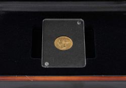 VICTORIA GOLD SOVEREIGN, 1863, encapsulated, in case of issue, outer card box Provenance: deceased