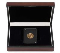 VICTORIA GOLD SOVEREIGN, 1901, Melbourne Mint, encapsulated, in case of issue, outer card box