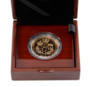 'FOUR GENERATIONS OF ROYALTY' GOLD £5, 2018, Royal Mint limited edition (184/500) gold proof coin,